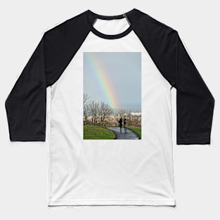 A rainbow seen from Calton Hill, Edinburgh Baseball T-Shirt